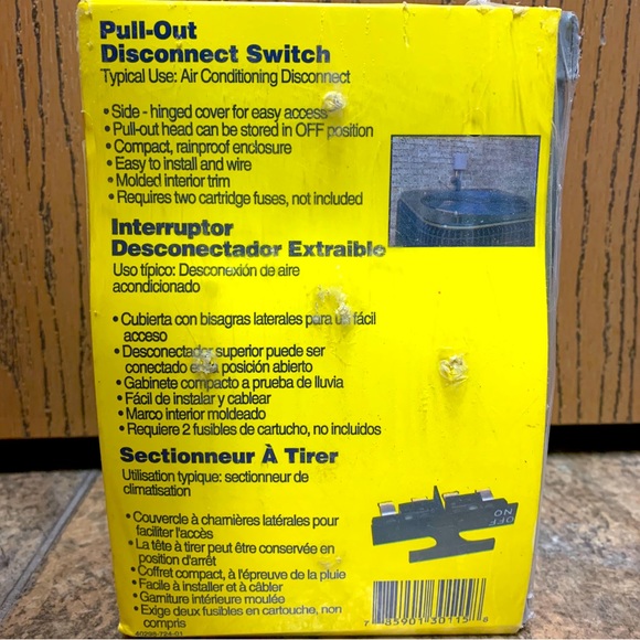 Square D NSB FP221R Pull-Out Disconnect Switch EA - Picture 4 of 6